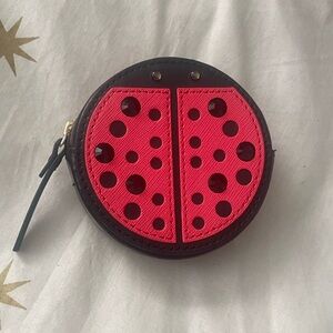Kate Spade Ladybug Turn Over A New Leaf Coin Purse Wallet